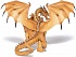Фигурка Двухголовый дракон золотой   - миниатюра №3